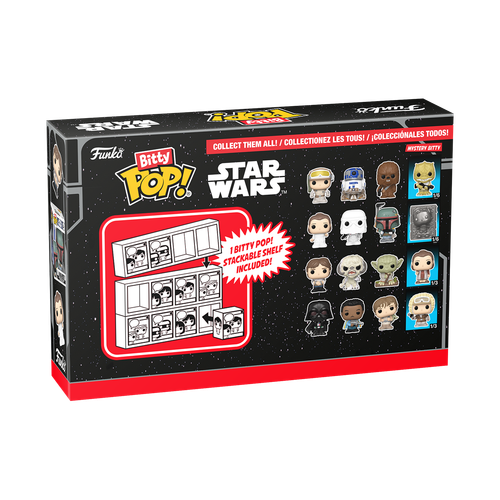 Bitty POP! Star Wars The Empire Strikes Back: Han Solo, Wampa & Dagobah Yoda 4-Pack