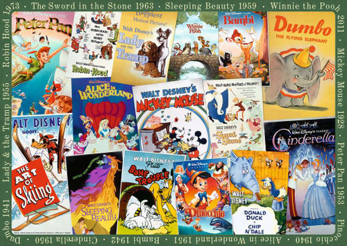 Disney – Vintage Movie Poster Jigsaw Puzzle (1000 piece)