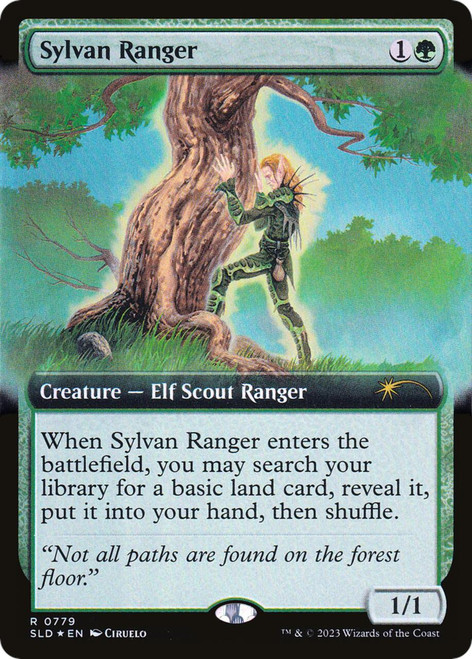 Sylvan Ranger (Extended Art Foil) (Secret Lair - Elusive Elves)