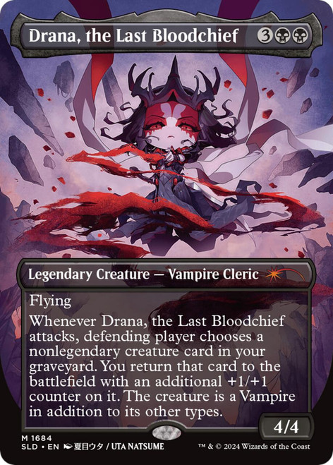 Drana, the Last Bloodchief (Borderless Foil) (Secret Lair - Li'l Legends)