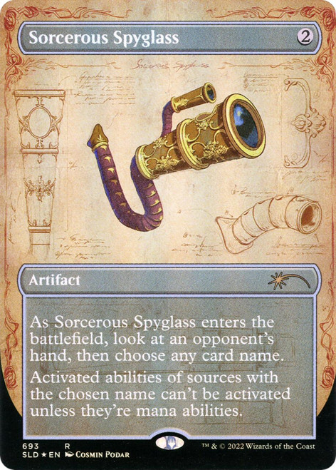 Sorcerous Spyglass (Borderless Foil) (Secret Lair - Blueprints MK.2)