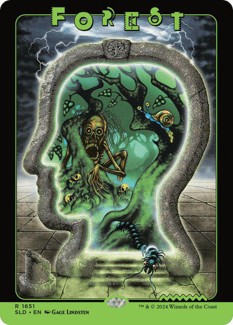 Forest (#1651) (Foil) (Secret Lair - Brain Dead: Lands)