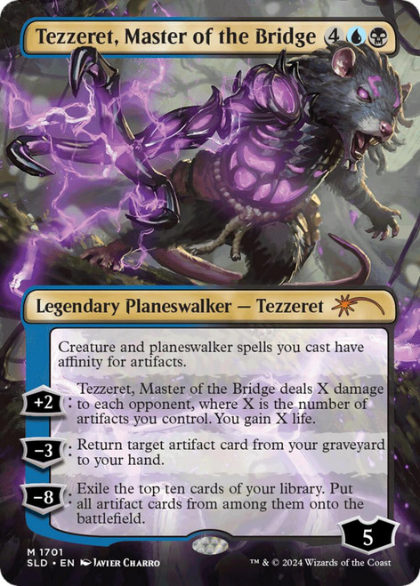 Tezzeret, Master of the Bridge (Borderless Art) (Secret Lair - Showcase: Bloomburrow)
