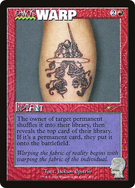 Chaos Warp (Foil) (Secret Lair - Brain Dead Bonus Cards)