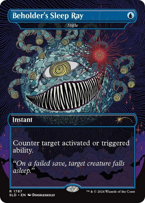 Stifle [Beholder's Sleep Ray] (Borderless Art) (Secret Lair - D&D: Death is in the Eyes of the Beholder I)