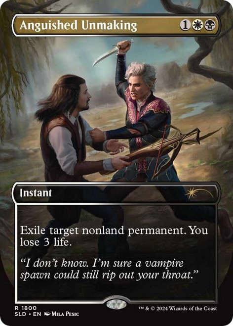 Anguished Unmaking (Borderless Foil) (Secret Lair - D&D Astarion's Thirst)