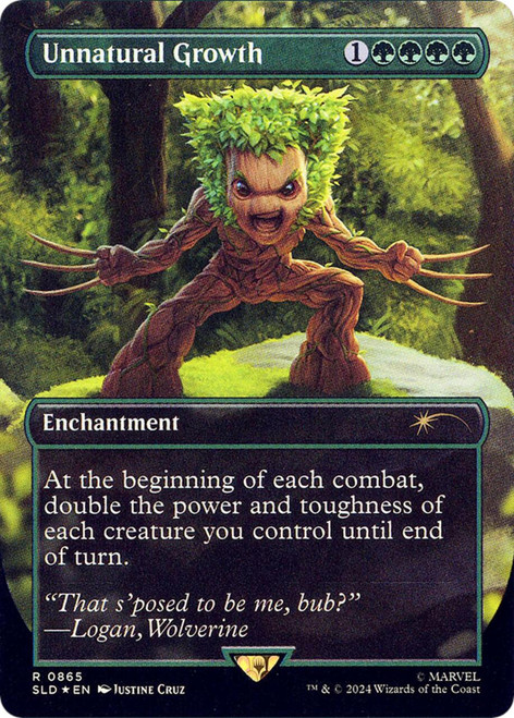 Unnatural Growth (Borderless Art) (Secret Lair - Marvel's Wolverine)