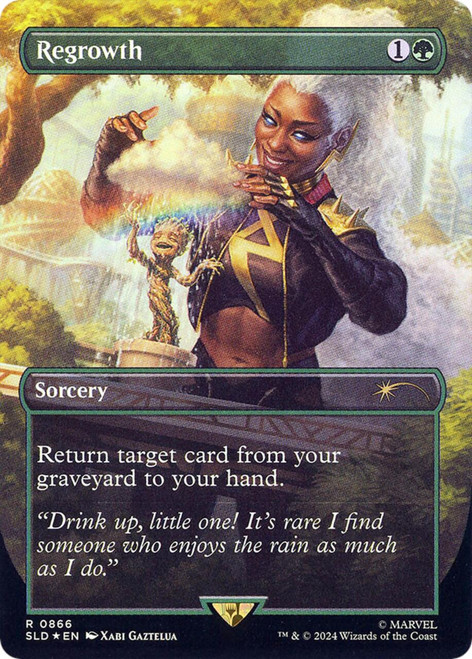 Regrowth (Borderless Foil) (Secret Lair - Marvel's Storm)