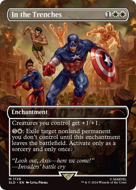 In the Trenches (Borderless Art) (Secret Lair - Marvel's Captain America)