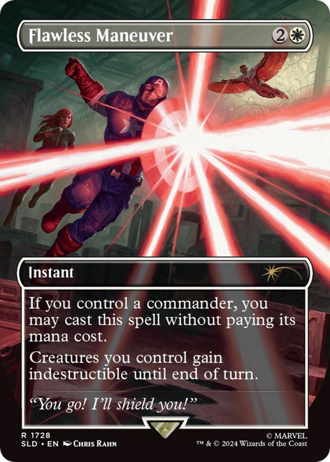 Flawless Maneuver (Borderless Foil) (Secret Lair - Marvel's Captain America)