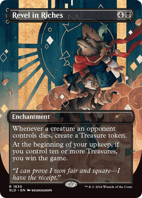 Revel in Riches (Borderless Rainbow Foil) (Secret Lair - 20 Ways to Win)