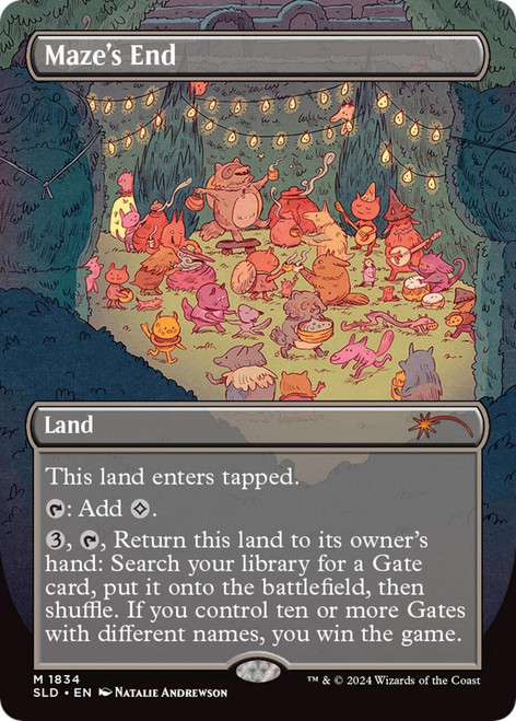 Maze's End (Borderless Rainbow Foil) (Secret Lair - 20 Ways to Win)