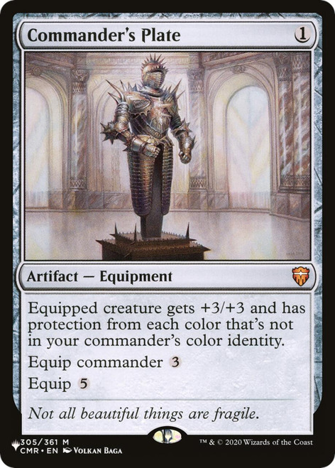 Commander's Plate (The List Reprint)