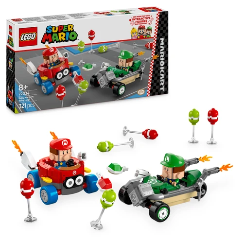 Super Mario: Mario Kart - Baby Mario vs. Baby Luigi Set 72034