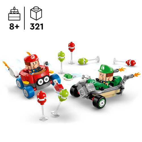 Super Mario: Mario Kart - Baby Mario vs. Baby Luigi Set 72034