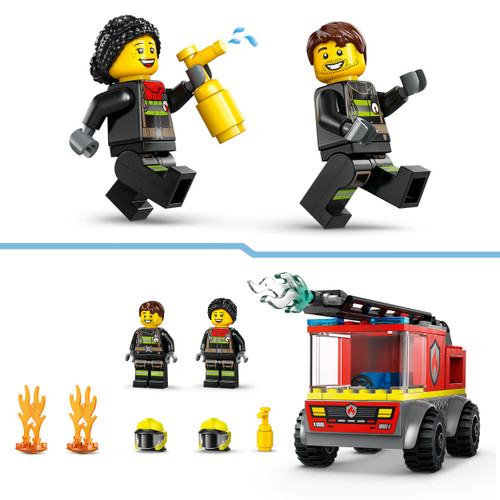 City Fire Engine with Ladder Playset 60463