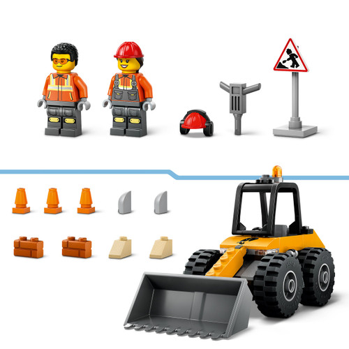 City Yellow Construction Wheel Loader Vehicle Set 60450