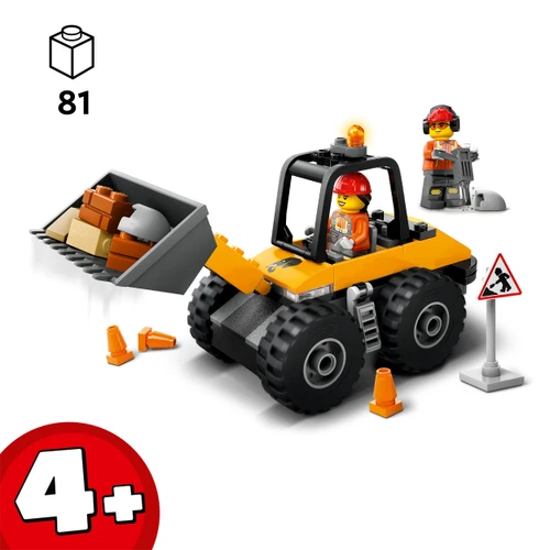 City Yellow Construction Wheel Loader Vehicle Set 60450