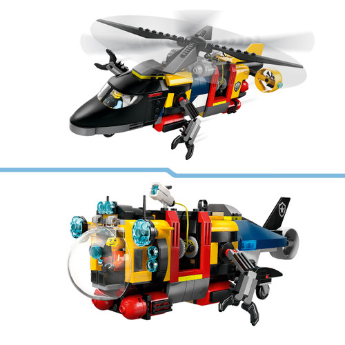 City Helicopter, Fire Engine & Submarine Remix Set 60462