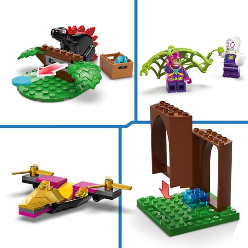 Marvel Spidey And His Amazing Friends Spidey and Gobby's Raptor Battle at Tree House HQ Set 11200