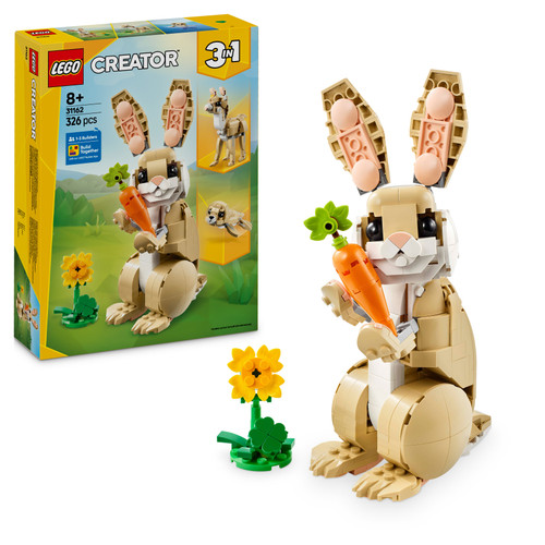 Creator 3in1 Cute Bunny Animal Set 31162