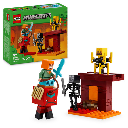 Minecraft The Nether Lava Battle Set 21266