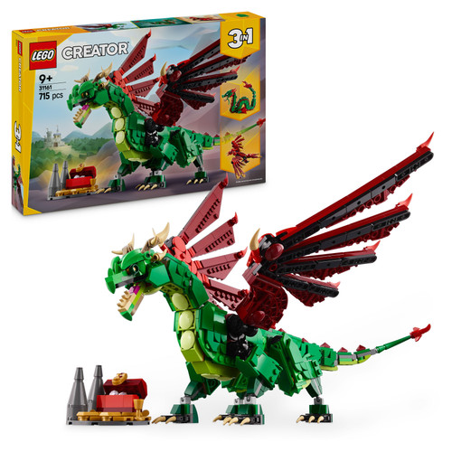 Creator 3in1 Medieval Dragon Toy Set 31161