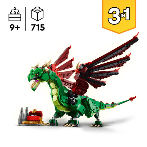 Creator 3in1 Medieval Dragon Toy Set 31161
