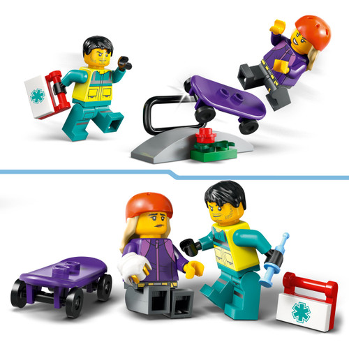 City Emergency Ambulance Vehicle Set with Minifigures 60451