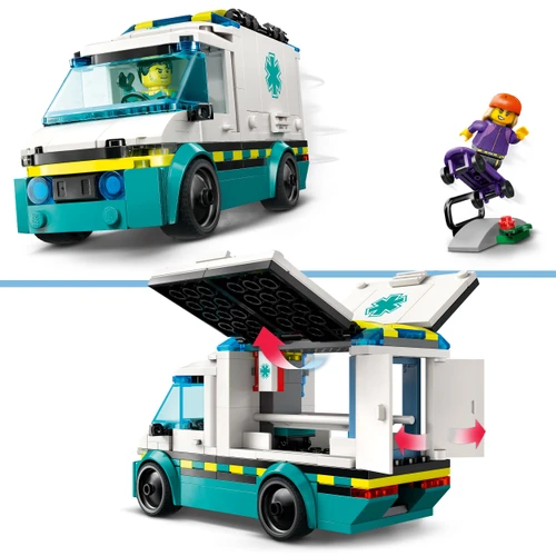 City Emergency Ambulance Vehicle Set with Minifigures 60451