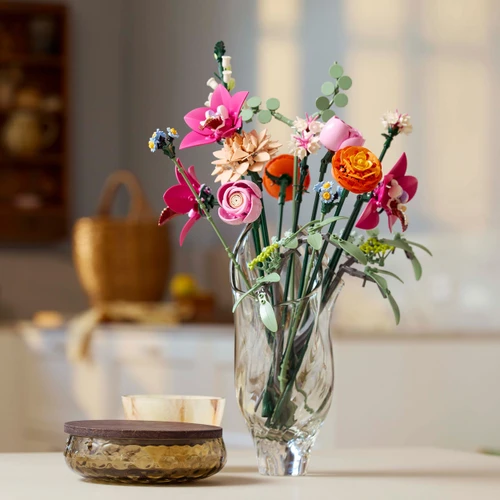 Botanicals Pretty Pink Flower Bouquet Decor Set 10342