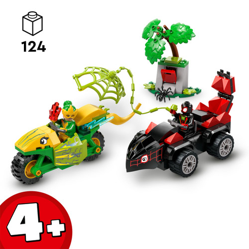 Marvel Spidey And His Amazing Friends Spin and Electro Dinosaur Vehicle Chase Set 11198