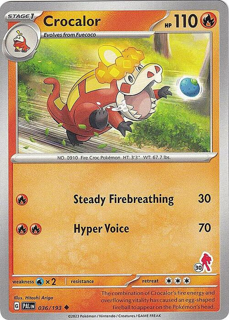 SV Paldea Evolved 036/193 Crocalor (Armarouge Symbol 30)