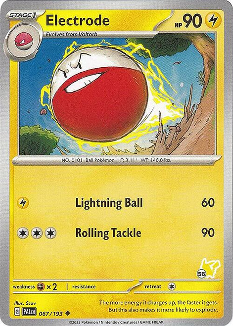SV Paldea Evolved 067/193 Electrode (Pikachu Symbol 56)