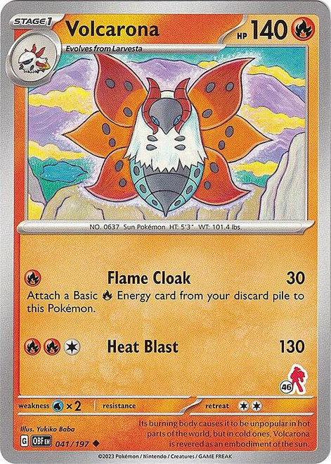 SV Obsidian Flames 041/197 Volcarona (Armarouge Symbol 46)