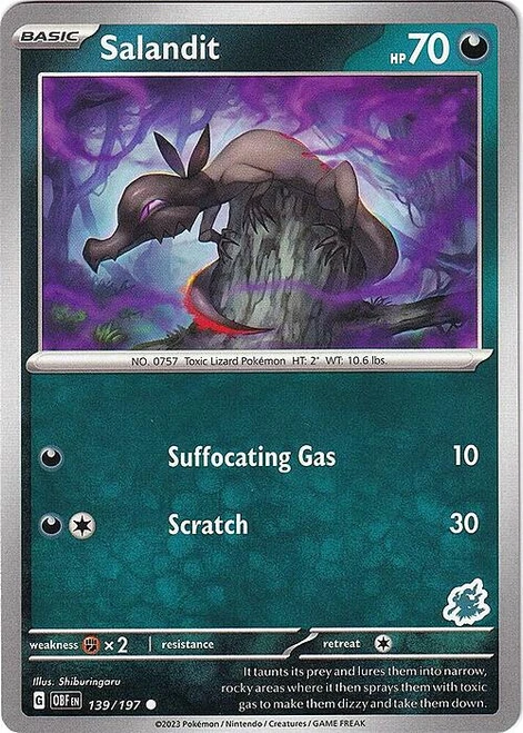 SV Obsidian Flames 139/197 Salandit (Darkrai Symbol)