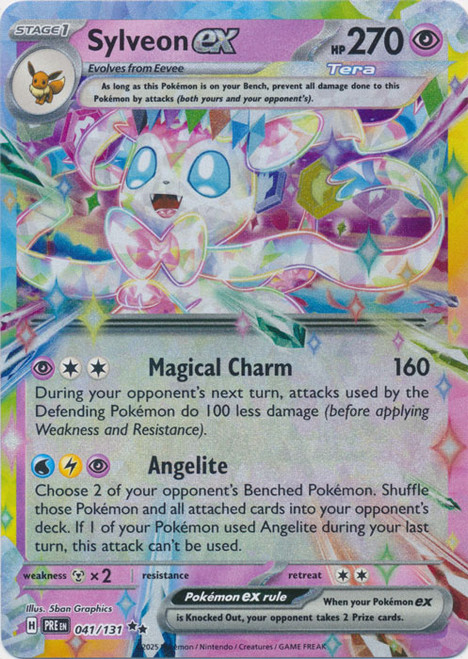 SV Prismatic Evolutions 041/131 Sylveon ex (Half Art)