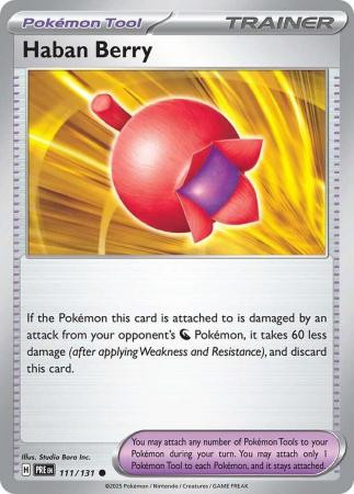 SV Prismatic Evolutions 111/131 Haban Berry