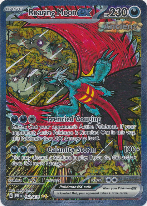 SV Prismatic Evolutions 162/131 Roaring Moon ex (Alternative Art, Full Art)