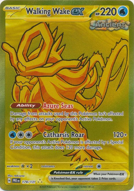 SV Prismatic Evolutions 178/131 Walking Wake ex (Secret Rare)
