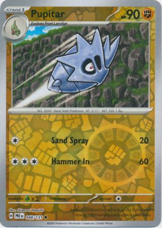 SV Prismatic Evolutions 048/131 Pupitar (Reverse Holo)