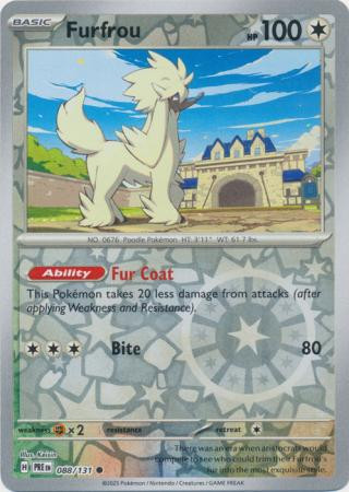 SV Prismatic Evolutions 088/131 Furfrou (Reverse Holo)