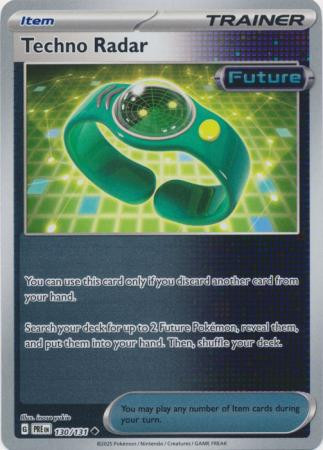 SV Prismatic Evolutions 130/131 Techno Radar (Reverse Holo)
