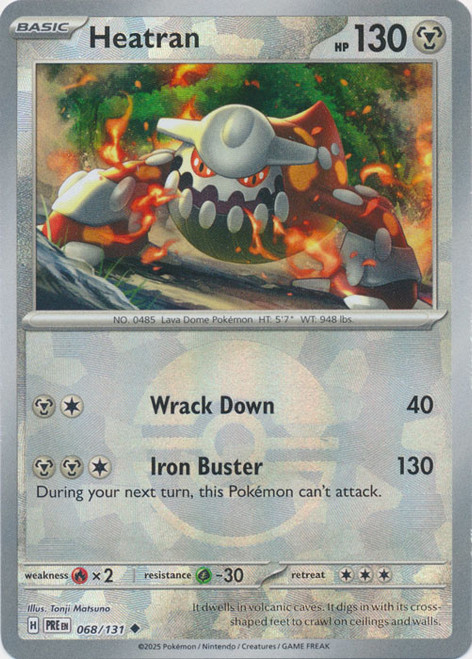 SV Prismatic Evolutions 068/131 Heatran (POKE BALL Pattern Holo)