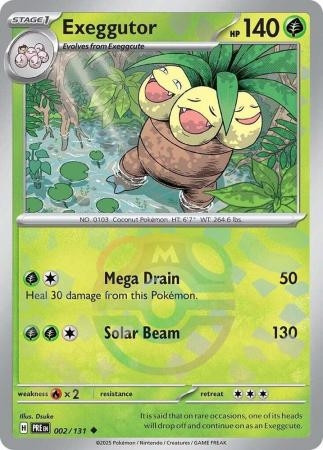 SV Prismatic Evolutions 002/131 Exeggutor (MASTER BALL Pattern Holo)