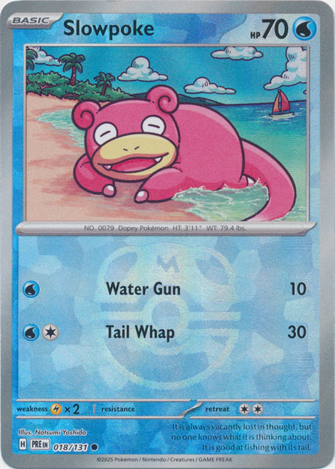 SV Prismatic Evolutions 018/131 Slowpoke (MASTER BALL Pattern Holo)