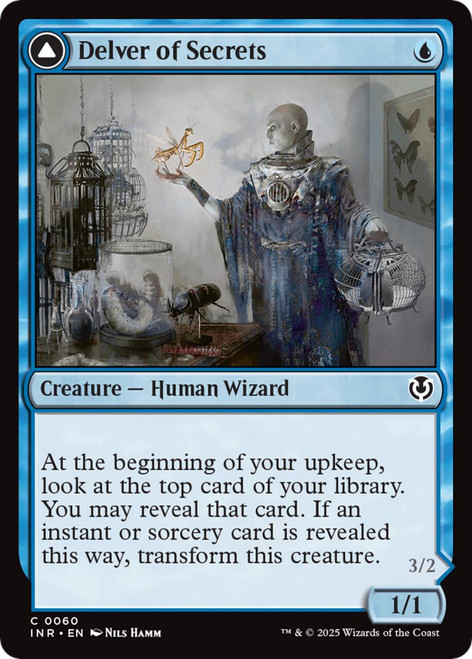 Delver of Secrets // Insectile Aberration (Foil)