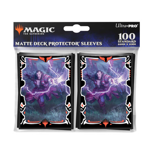 MTG Tarkir: Dragonstorm Deck Protector Sleeves Mardu Commander featuring Zurgo Stormrender (100)