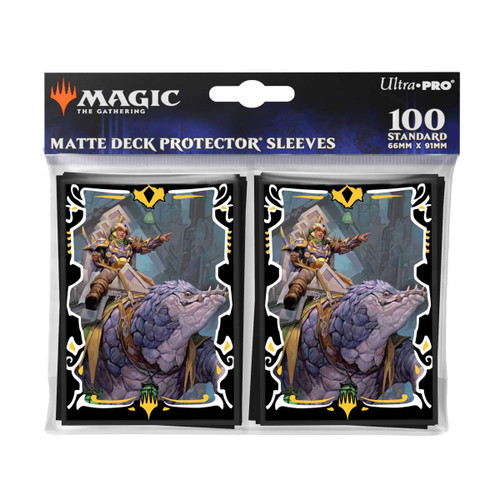 MTG Tarkir: Dragonstorm Deck Protector Sleeves Abzan Commander featuring Felothar the Steadfast (100)