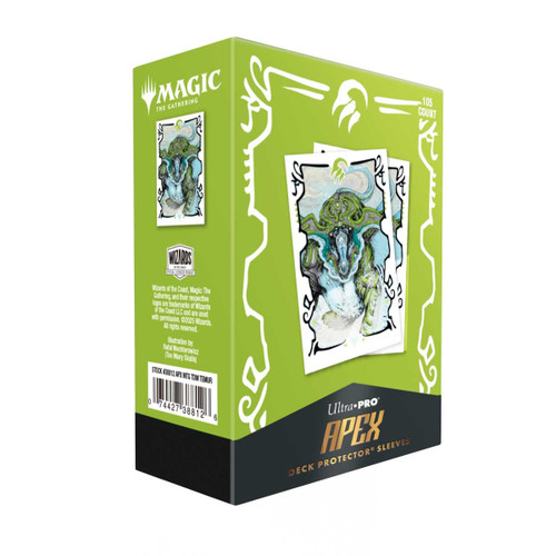 MTG Tarkir: Dragonstorm 105ct Apex Deck Protector sleeves Temur featuring Ureni, the Song Unending